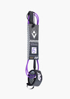 Leash de surf ultraligero Salty Ultra Light de 6 pies para tablas shortboard