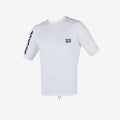 Licra de surf manga corta ceñida con protección UV para hombre Soöruz Borée color blanco