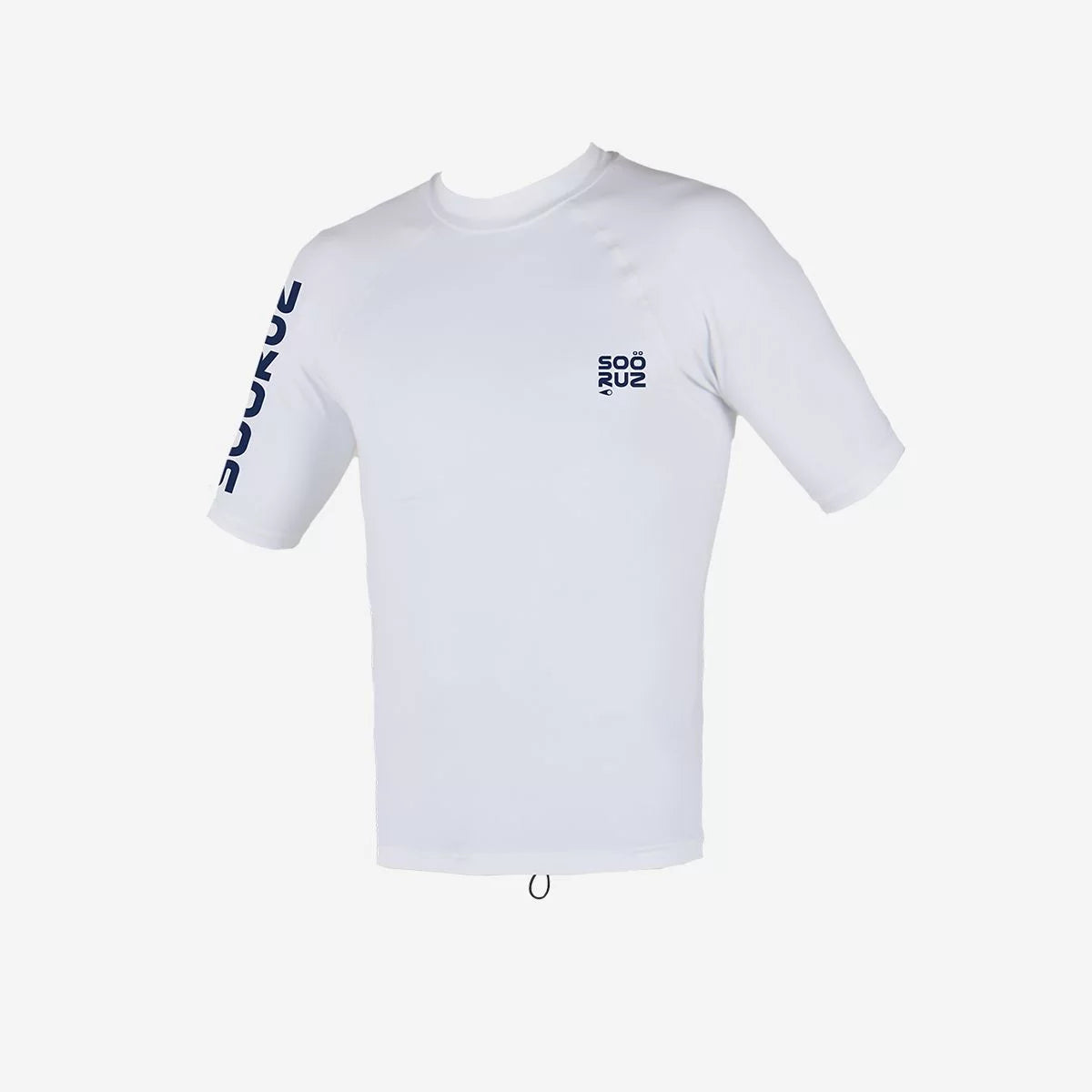 Licra de surf manga corta ceñida con protección UV para hombre Soöruz Borée color blanco