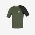 Licra de surf manga corta ceñida con protección UV para hombre Soöruz Sheff color caqui