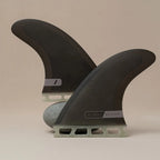 Set de 3 quillas de surf de alto rendimiento Deflow V2 Black con sistema de anclaje Futures
