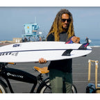 Set de quillas de surf Futures Rob Machado Blackstix 3.0 Bamboo Medium en carbono y bambú