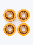 Juego de 4 ruedas oficiales de surfskate YOW URA Mustard de 66 milímetros y dureza 80A