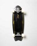 Surfskate completo YOW Pipe Black 32 pulgadas con sistema de ejes Meraki