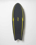 Surfskate completo YOW Pipe Black 32 pulgadas con sistema de ejes Meraki